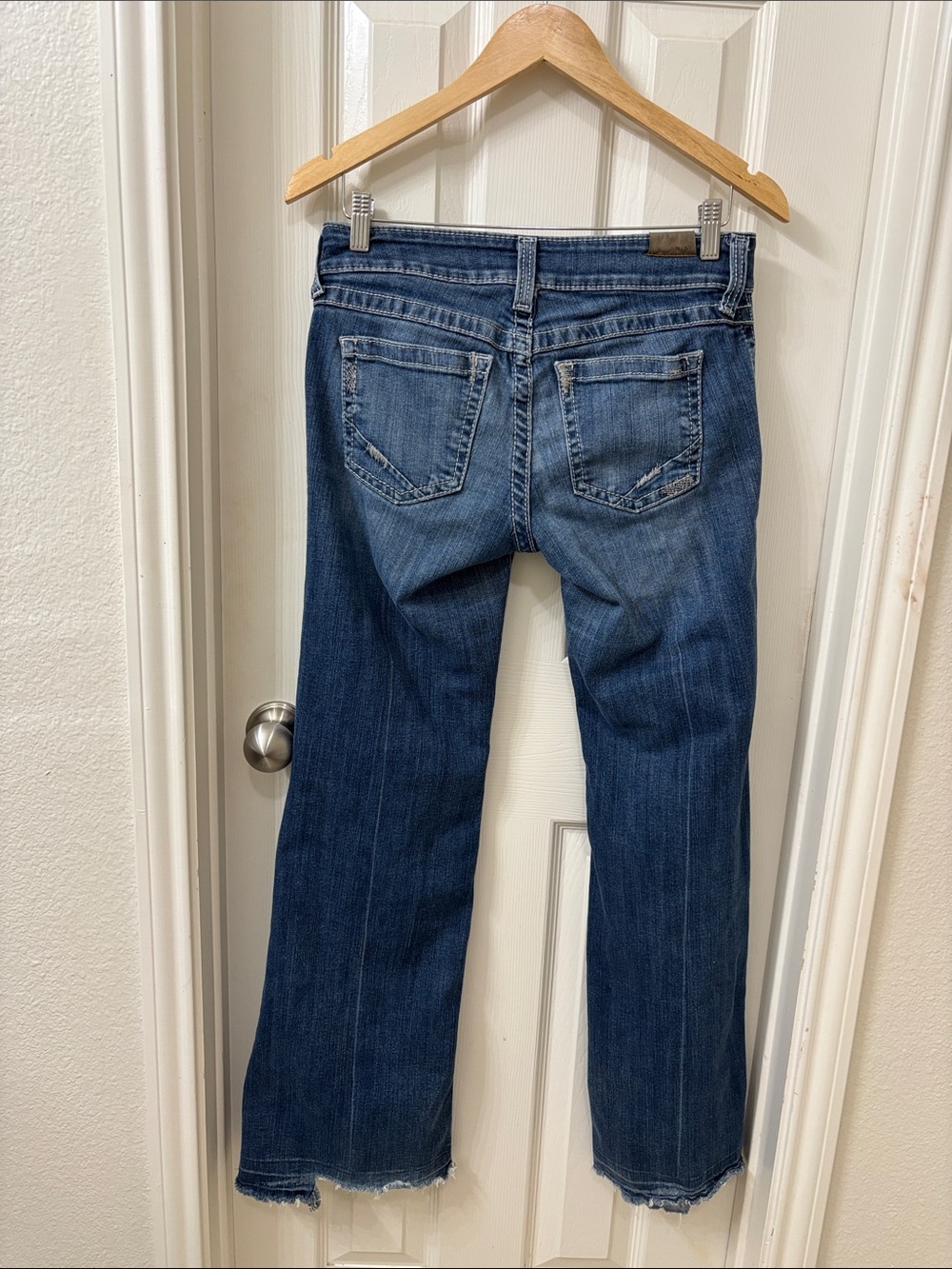 Ariat Dark Blue Flare Jeans Trouser with Subtle Fade - Picture 8 of 9